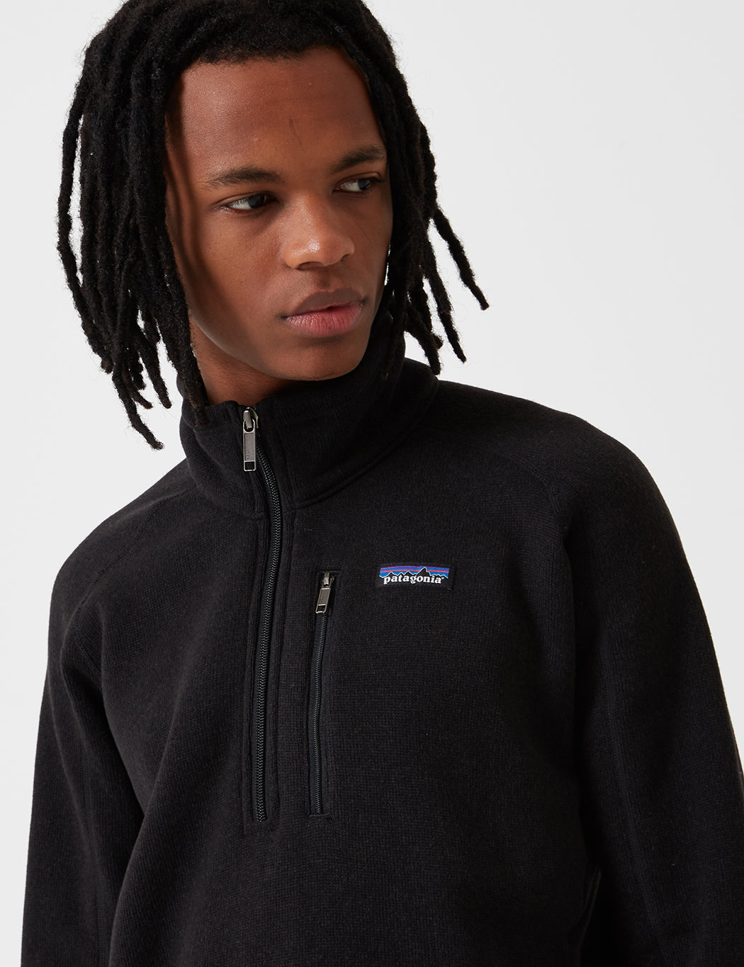 Pata Better Sweater 1/4 Zip Fleece - Black