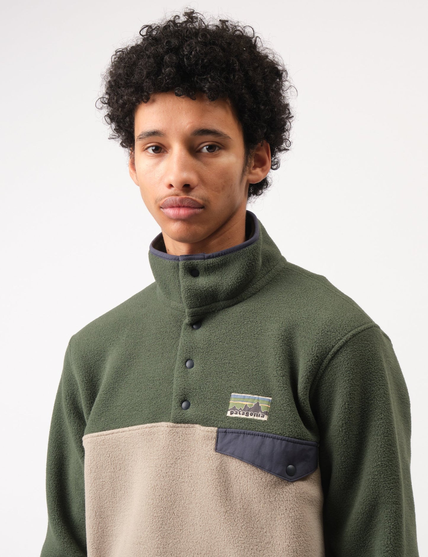 Pata LW Synch Fleece Snap-T Pullover - Seabird Grey