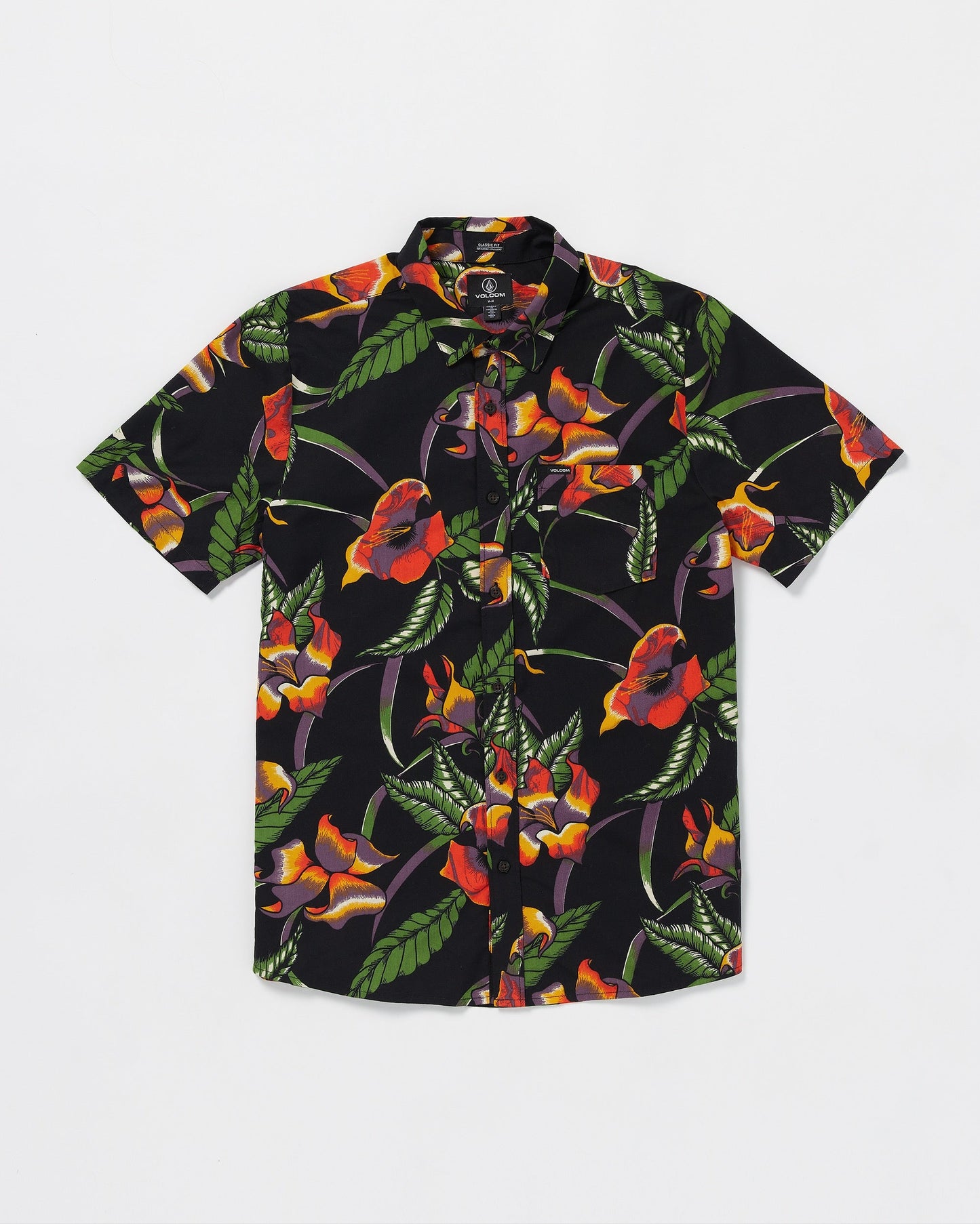 Varkala Floral Woven Short Sleeve Shirt