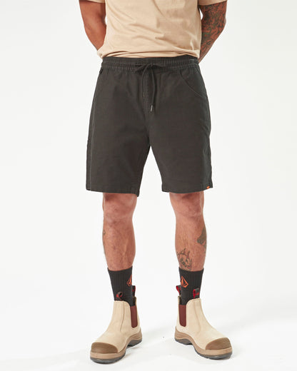 Workwear Caliper Elastic Waist Shorts