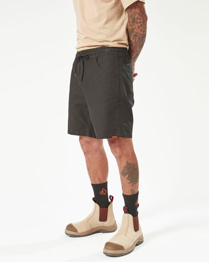 Workwear Caliper Elastic Waist Shorts