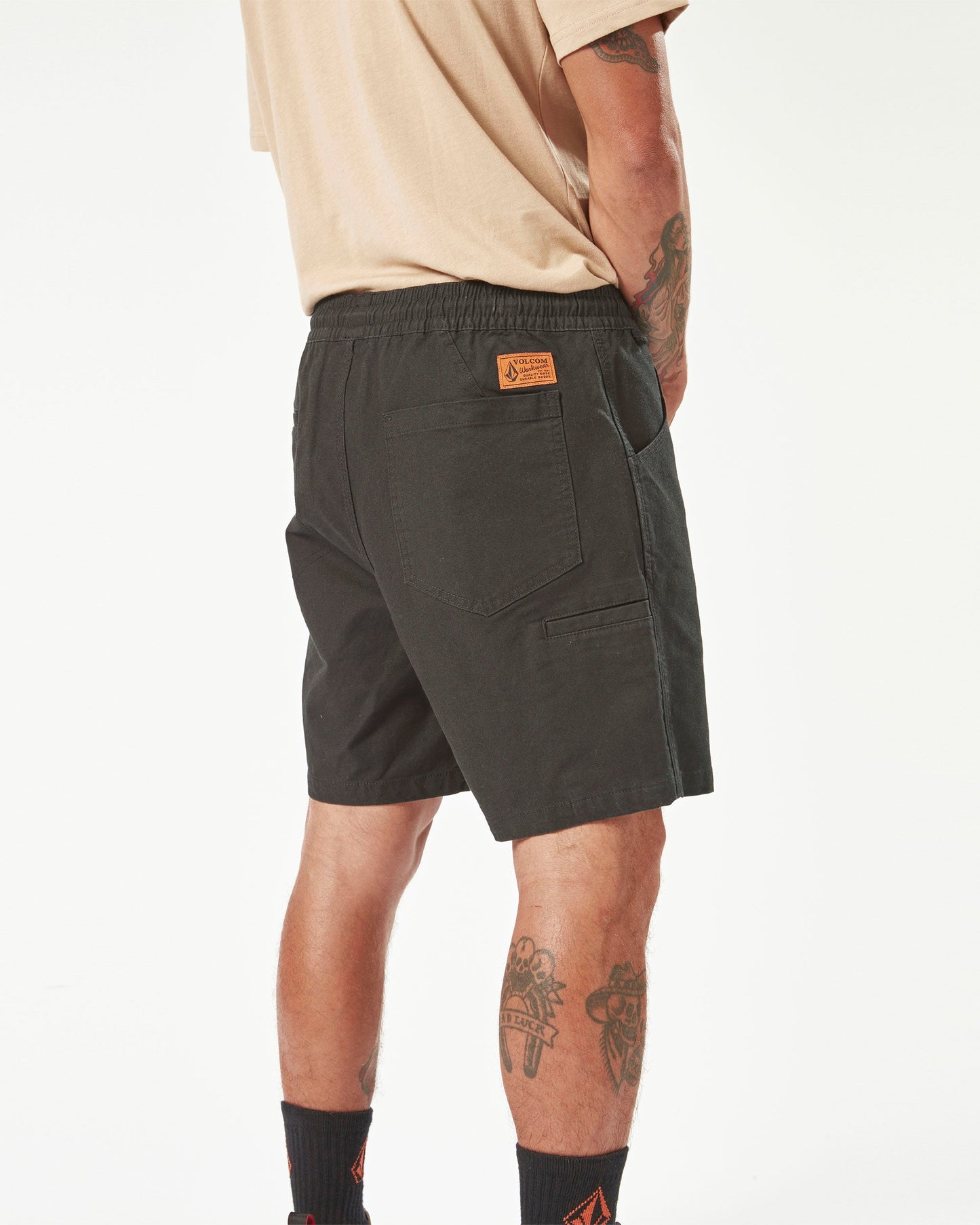 Workwear Caliper Elastic Waist Shorts