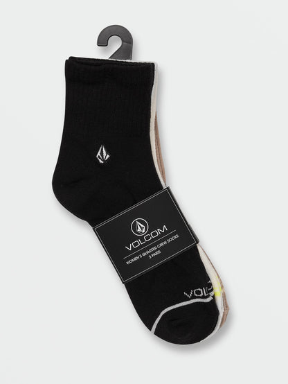 The New Quarter Crew 3 Pack Socks