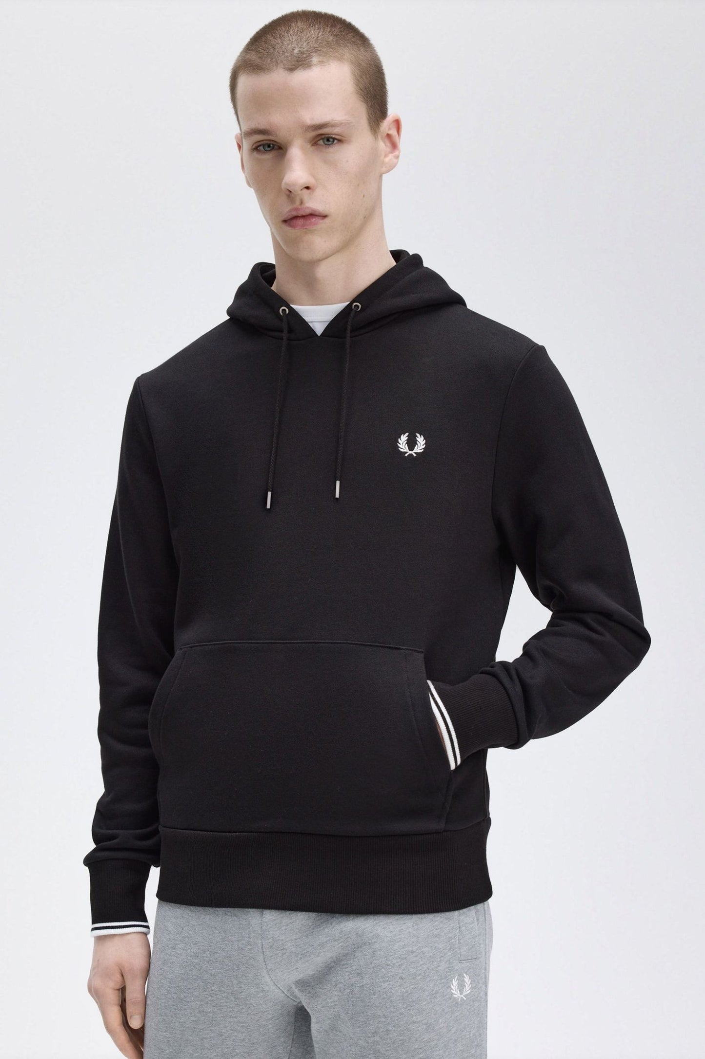 Tipped Hooded Sweatshirt