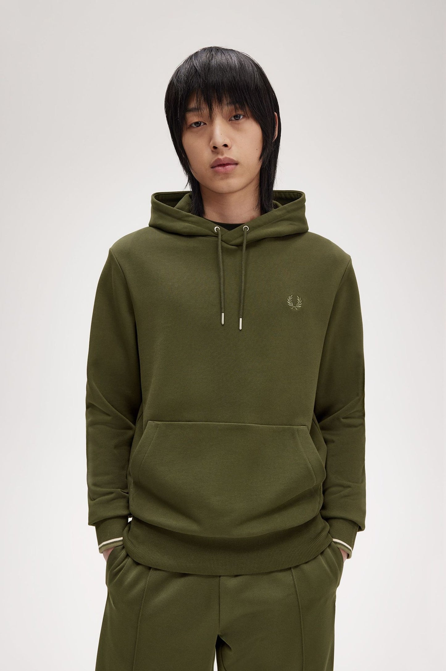 Tipped Hooded Sweatshirt