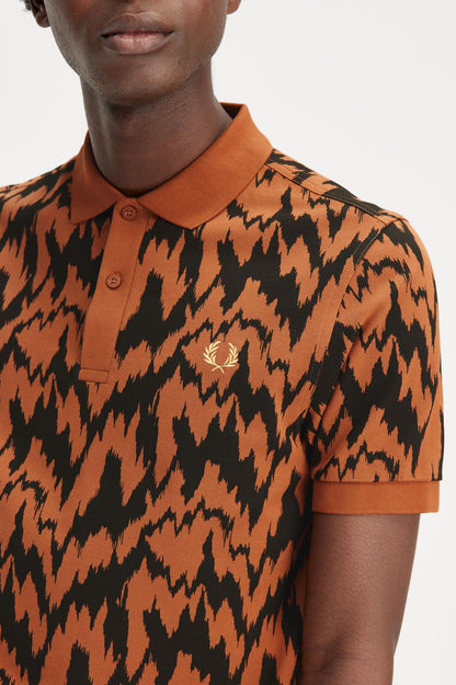 Animal Print Polo Shirt