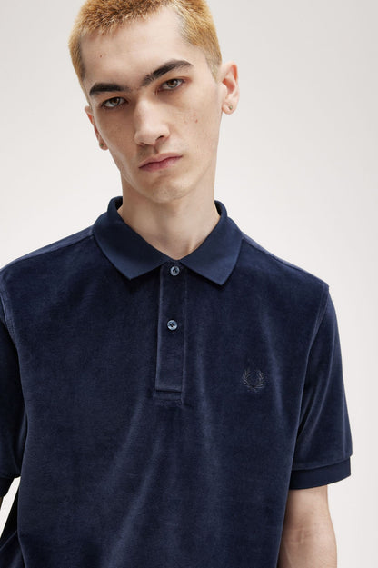 Velour Polo Shirt