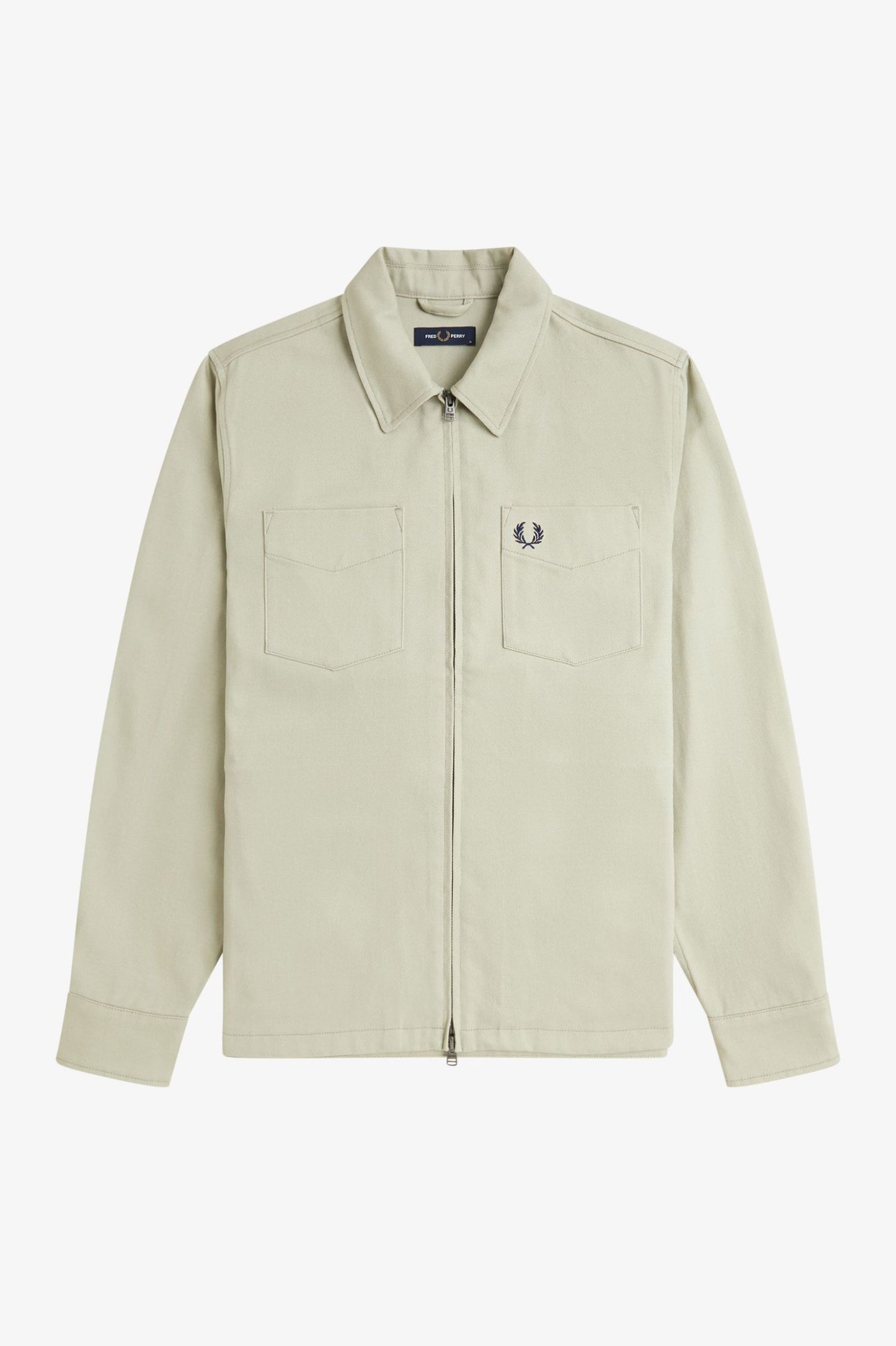 Twill Zip Through Overshirt