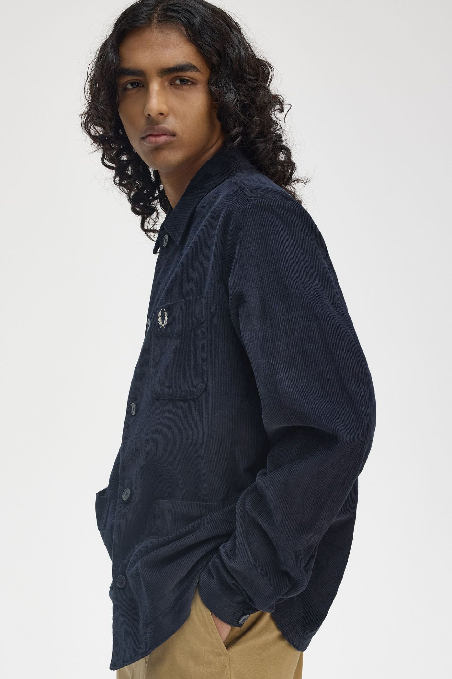 Corduroy Pocket Detail Overshirt