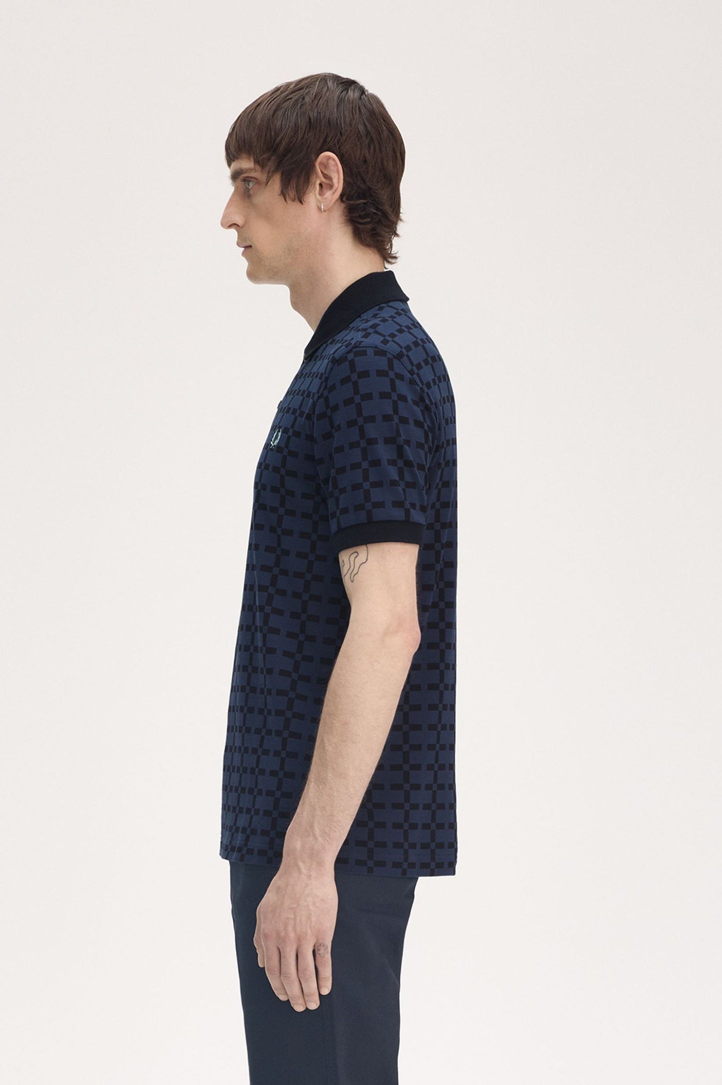 Jacquard Print Polo Shirt