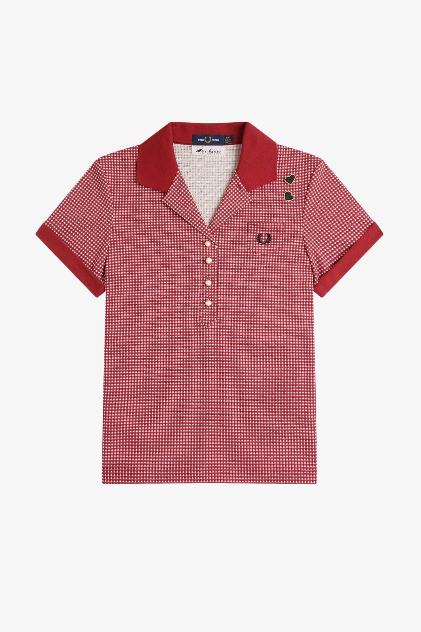 Amy Winehouse FoundationGingham Print Polo Shirt