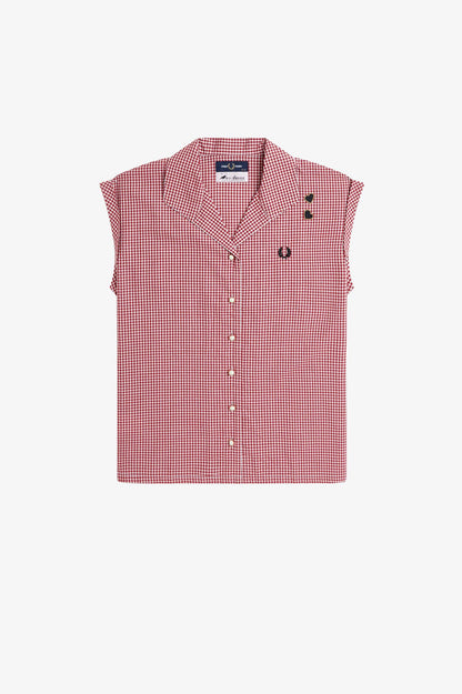 Amy Winehouse FoundationOpen Collar Gingham Shirt